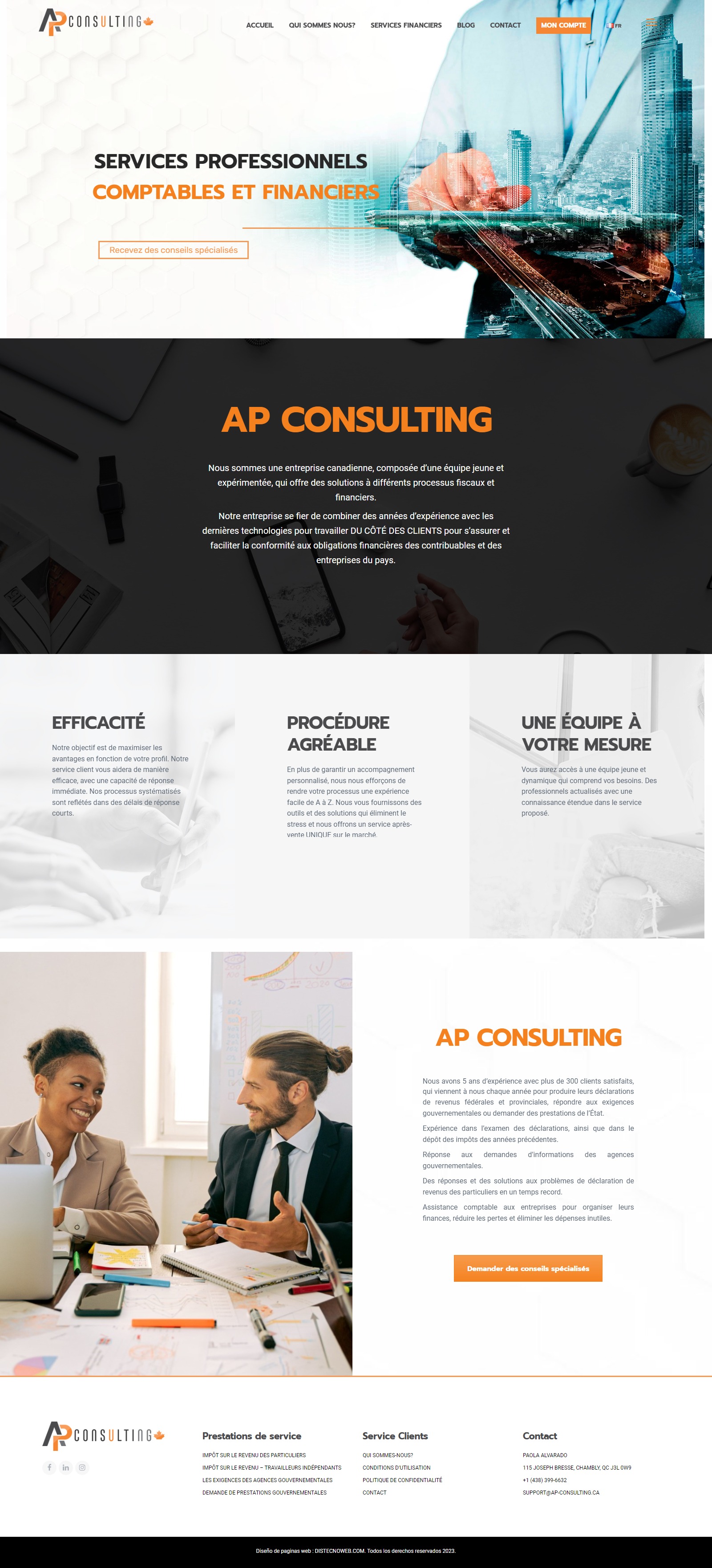 SITIO WORDPRESS AP-CONSULTING. Portafolio Wordpress Colombia