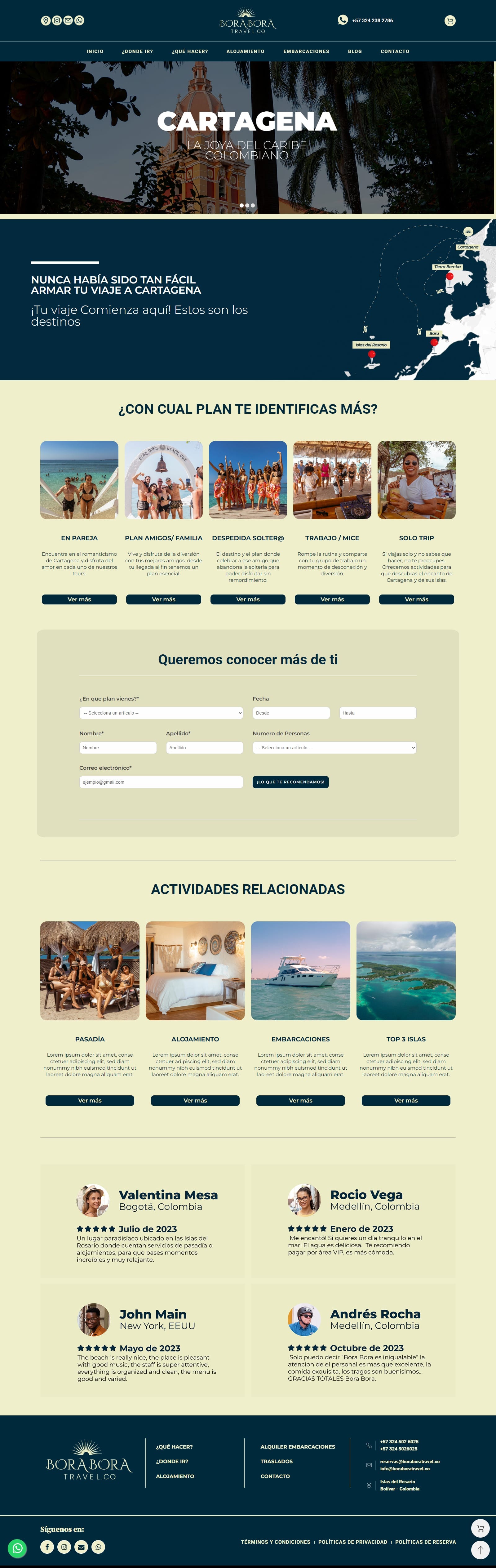 Tienda Online Boraboratravel. Portafolio Prestashop Colombia