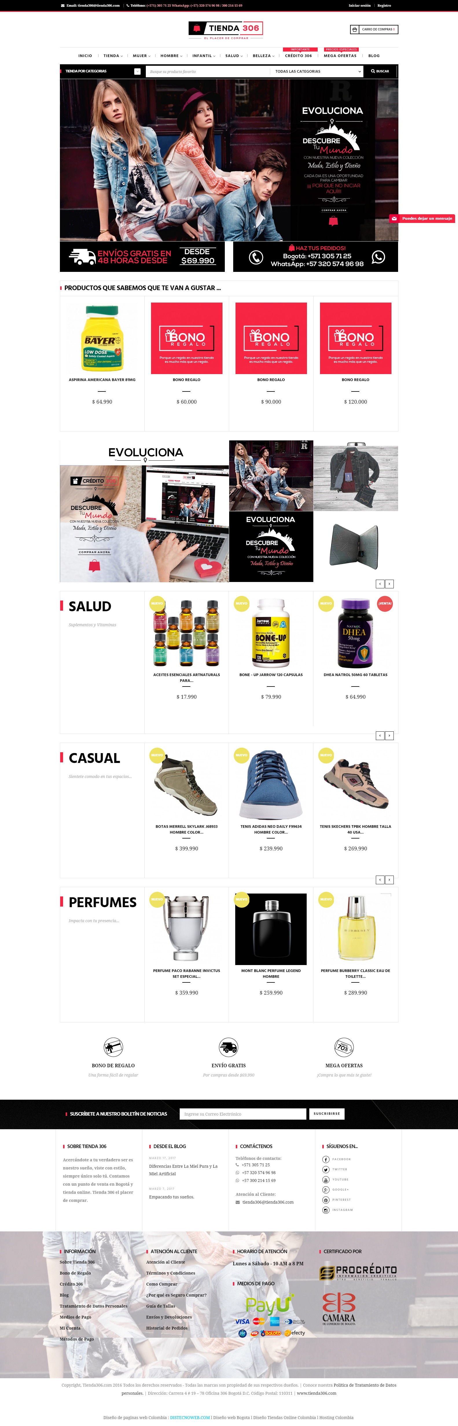 Tienda Online Regalazazo. Portafolio Prestashop Colombia